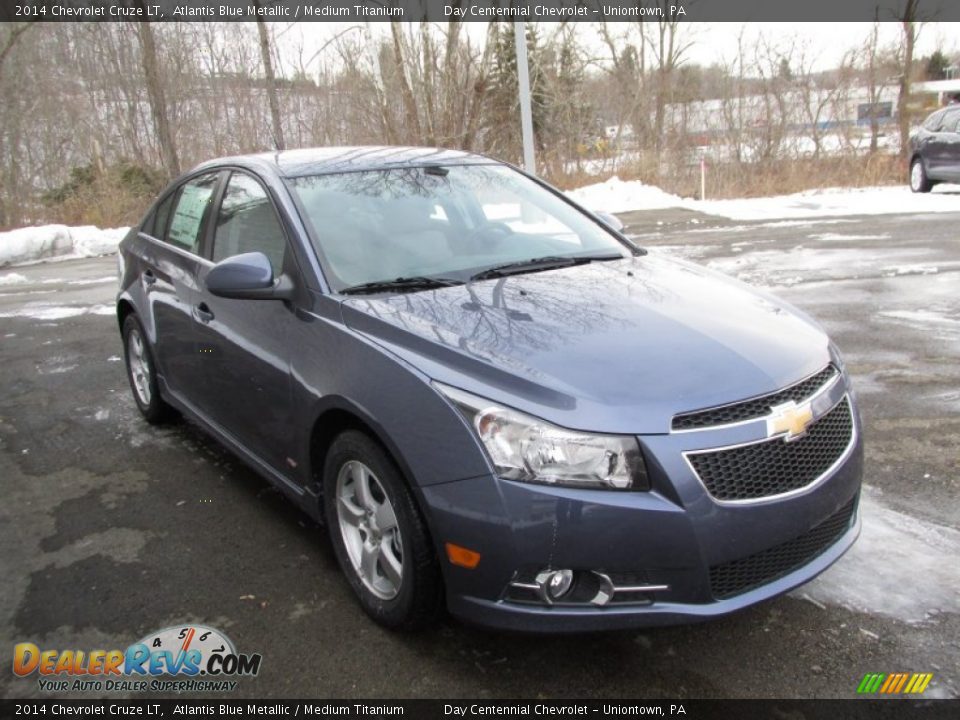 2014 Chevrolet Cruze LT Atlantis Blue Metallic / Medium Titanium Photo #7