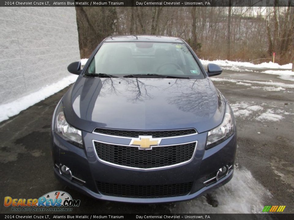 2014 Chevrolet Cruze LT Atlantis Blue Metallic / Medium Titanium Photo #8