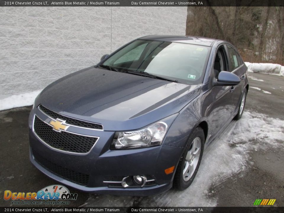 2014 Chevrolet Cruze LT Atlantis Blue Metallic / Medium Titanium Photo #9