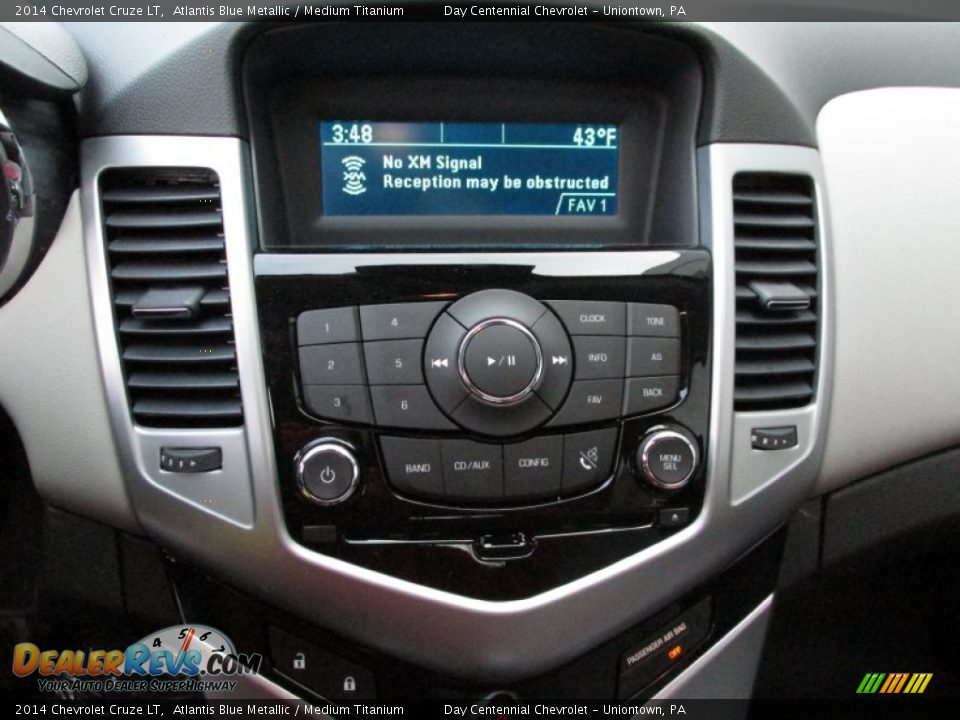 2014 Chevrolet Cruze LT Atlantis Blue Metallic / Medium Titanium Photo #14