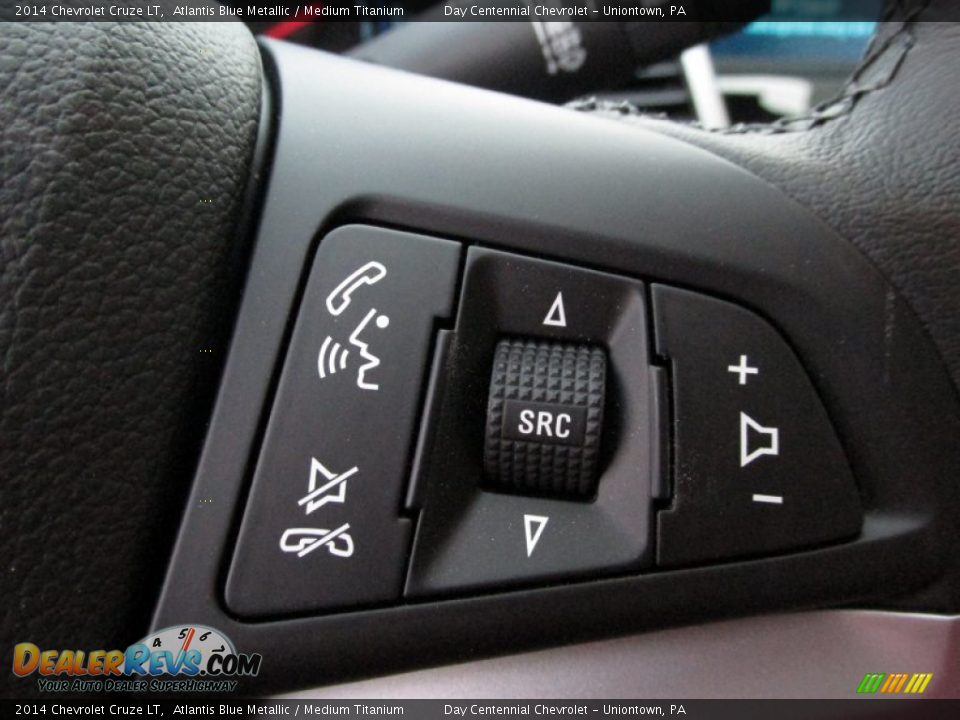 2014 Chevrolet Cruze LT Atlantis Blue Metallic / Medium Titanium Photo #17