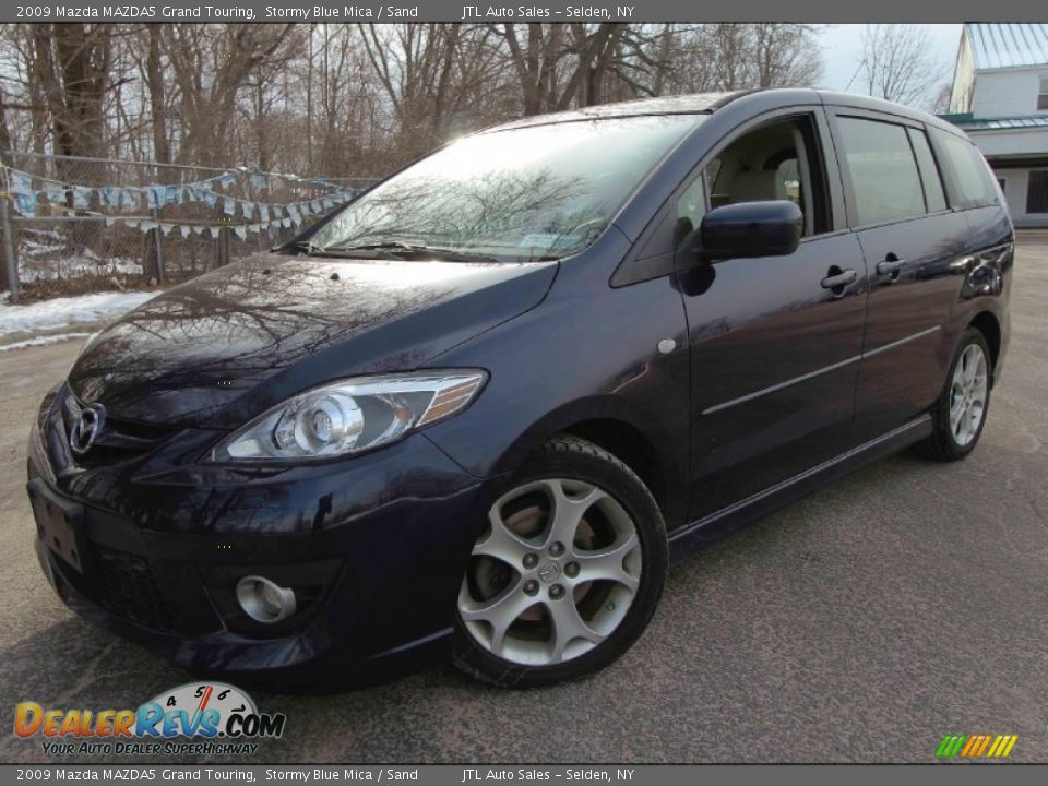 2009 Mazda MAZDA5 Grand Touring Stormy Blue Mica / Sand Photo #1