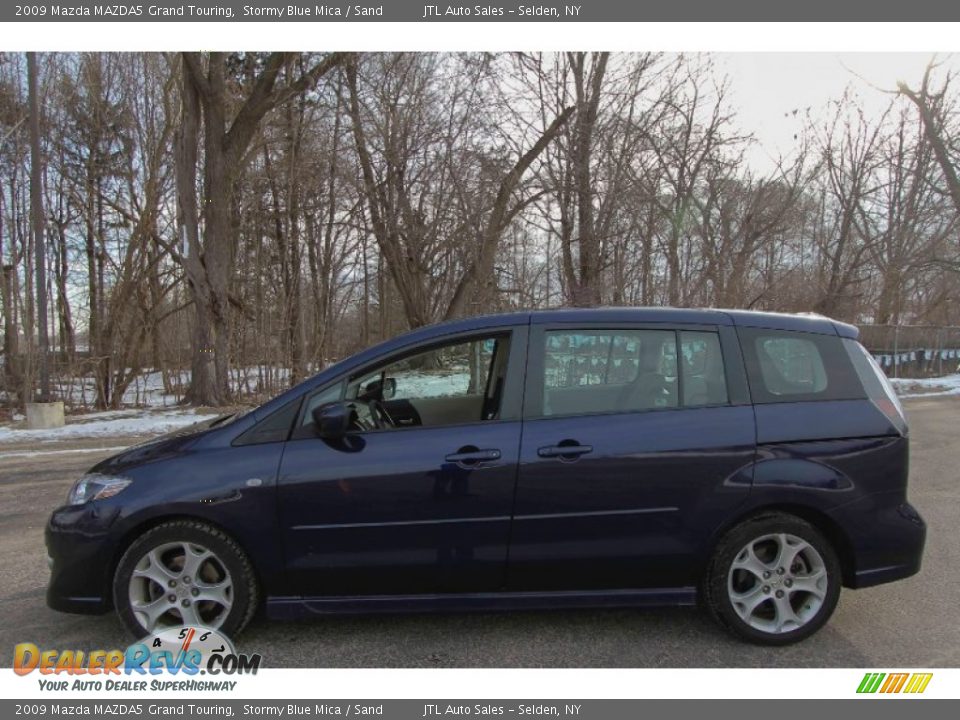 2009 Mazda MAZDA5 Grand Touring Stormy Blue Mica / Sand Photo #3