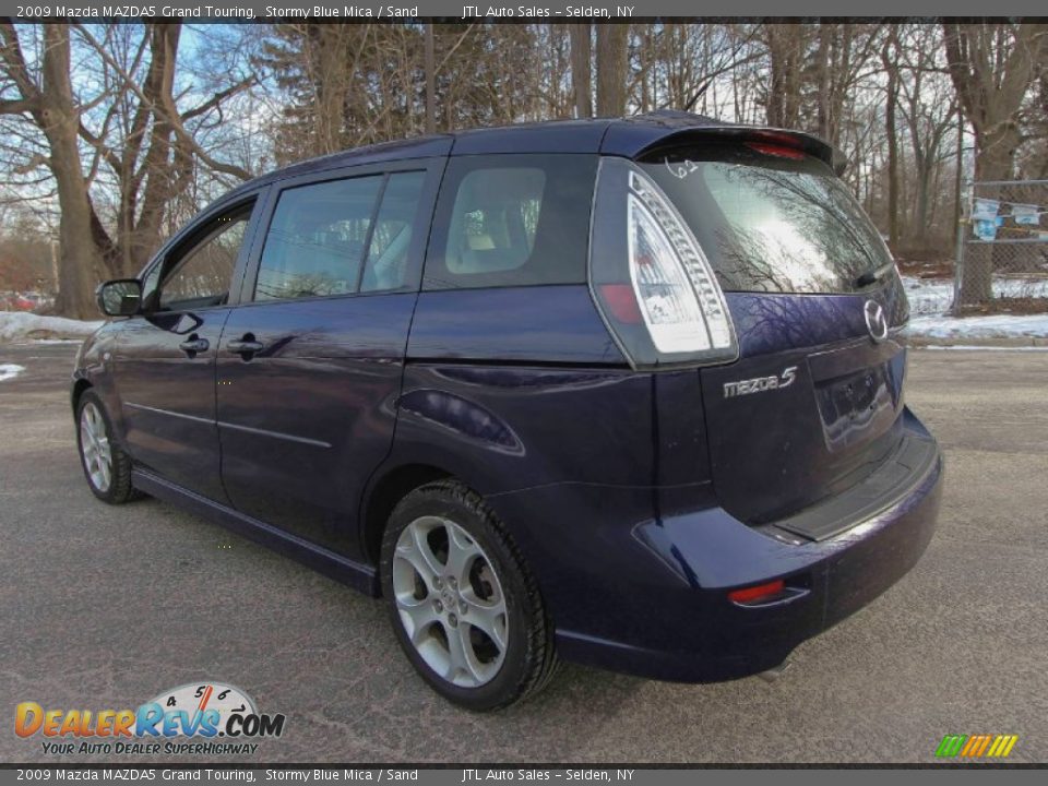 2009 Mazda MAZDA5 Grand Touring Stormy Blue Mica / Sand Photo #4