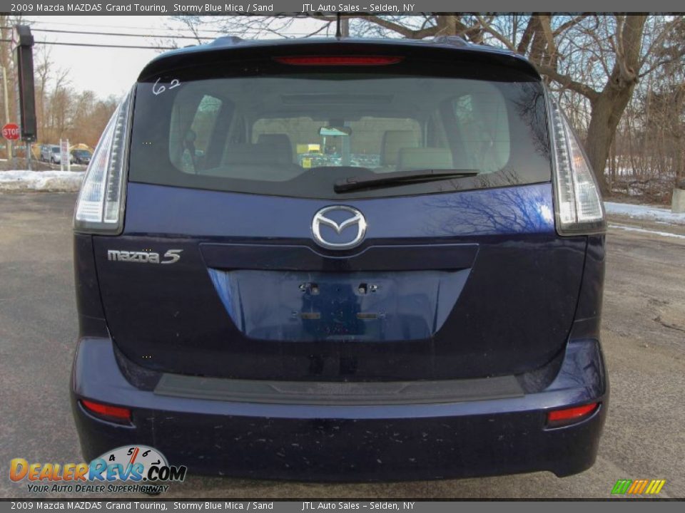 2009 Mazda MAZDA5 Grand Touring Stormy Blue Mica / Sand Photo #5