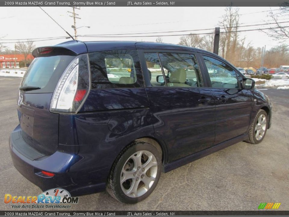 2009 Mazda MAZDA5 Grand Touring Stormy Blue Mica / Sand Photo #7