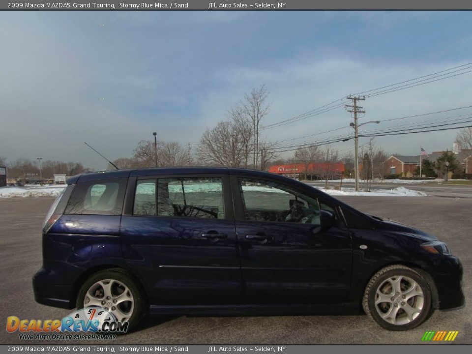2009 Mazda MAZDA5 Grand Touring Stormy Blue Mica / Sand Photo #8