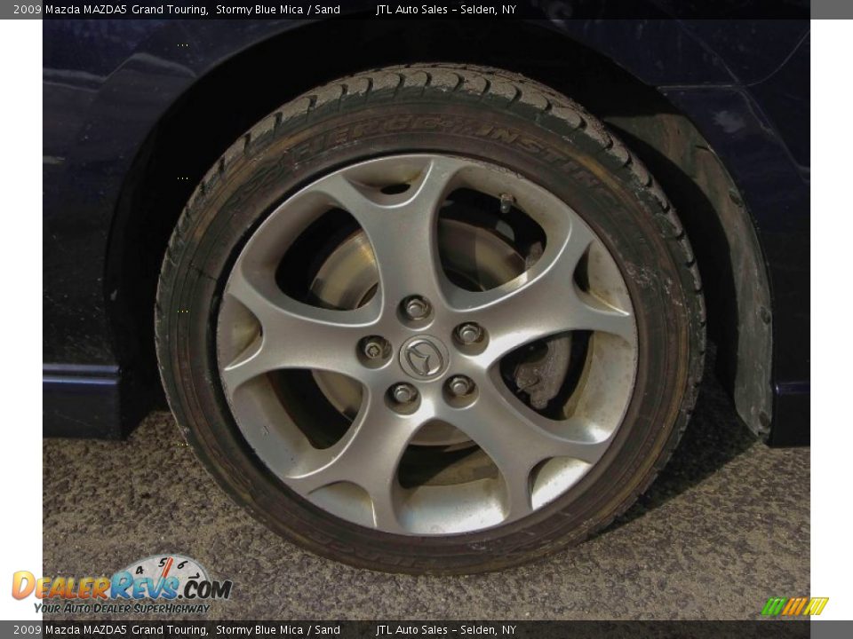 2009 Mazda MAZDA5 Grand Touring Stormy Blue Mica / Sand Photo #10