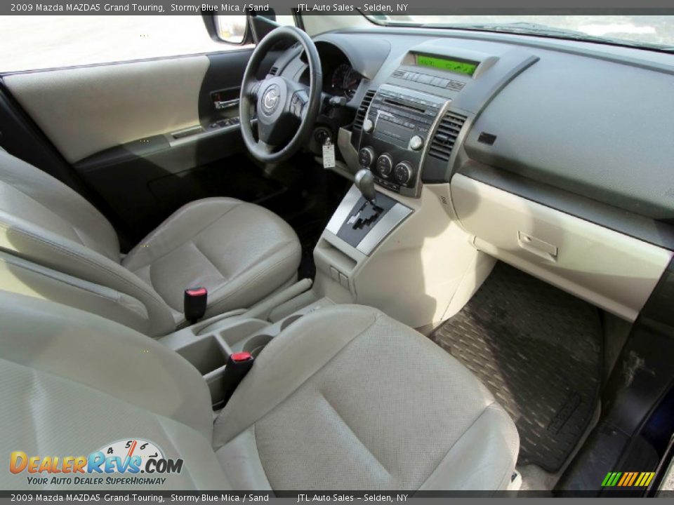 2009 Mazda MAZDA5 Grand Touring Stormy Blue Mica / Sand Photo #15