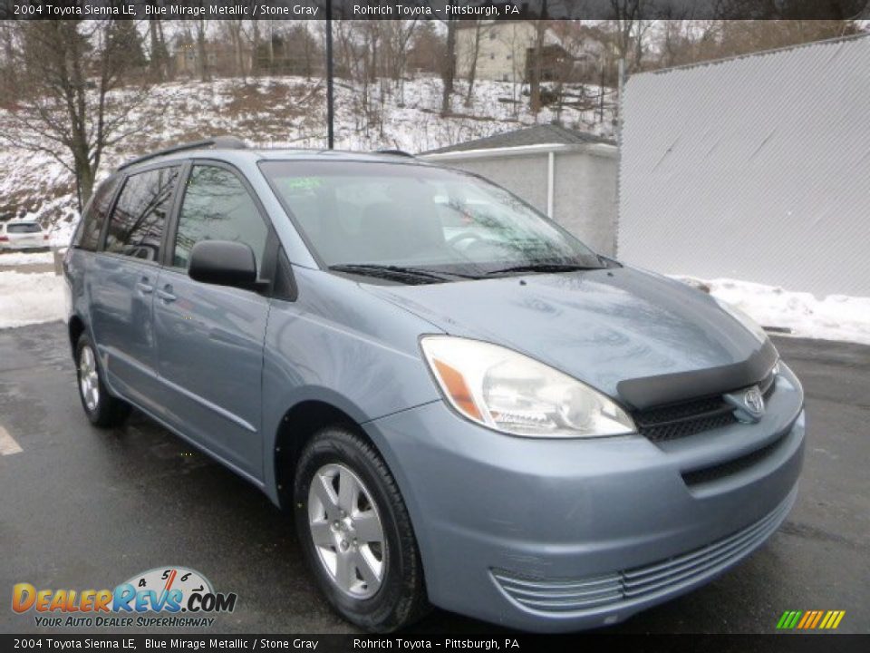 2004 Toyota Sienna LE Blue Mirage Metallic / Stone Gray Photo #1
