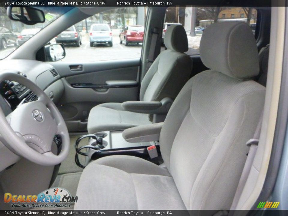 2004 Toyota Sienna LE Blue Mirage Metallic / Stone Gray Photo #4