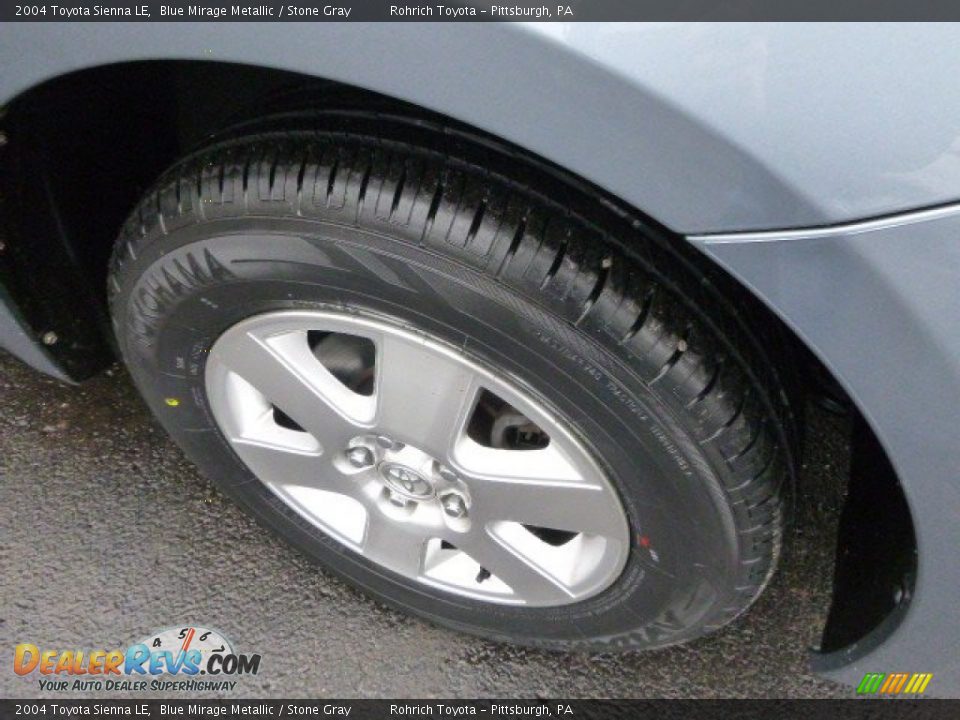 2004 Toyota Sienna LE Blue Mirage Metallic / Stone Gray Photo #15