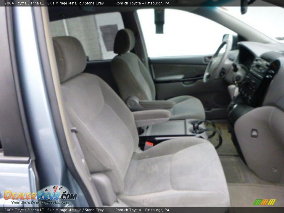 2004 Toyota Sienna LE Blue Mirage Metallic / Stone Gray Photo #16