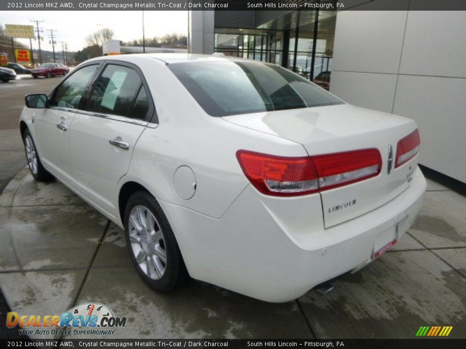 2012 Lincoln MKZ AWD Crystal Champagne Metallic Tri-Coat / Dark Charcoal Photo #3