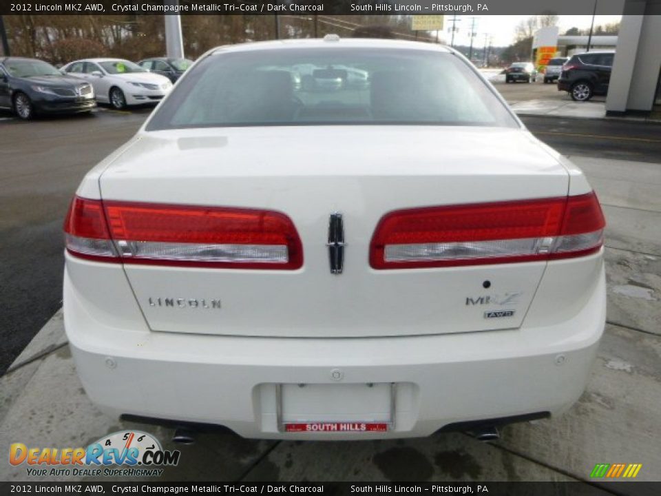 2012 Lincoln MKZ AWD Crystal Champagne Metallic Tri-Coat / Dark Charcoal Photo #4