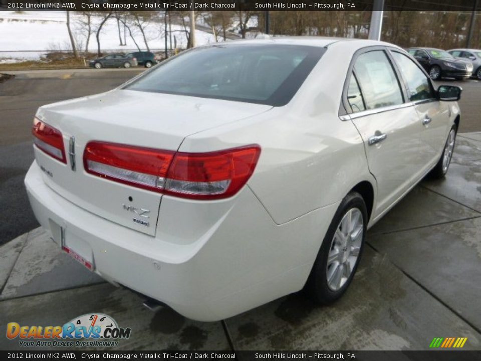 2012 Lincoln MKZ AWD Crystal Champagne Metallic Tri-Coat / Dark Charcoal Photo #5