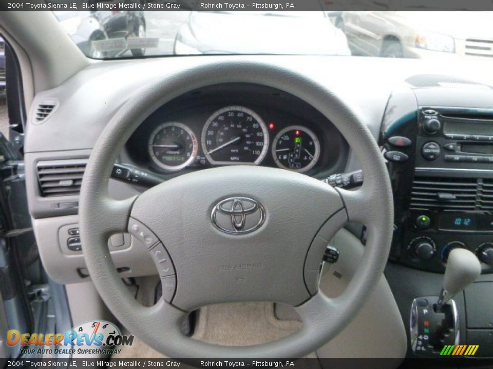2004 Toyota Sienna LE Blue Mirage Metallic / Stone Gray Photo #24