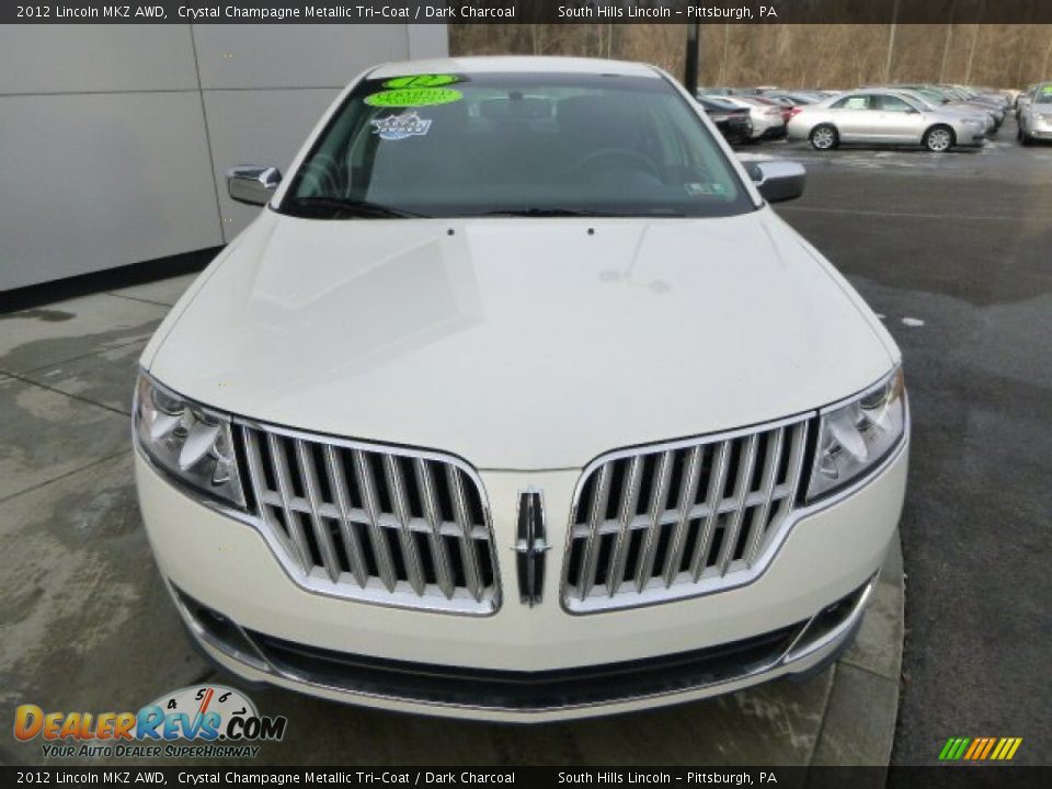 2012 Lincoln MKZ AWD Crystal Champagne Metallic Tri-Coat / Dark Charcoal Photo #8