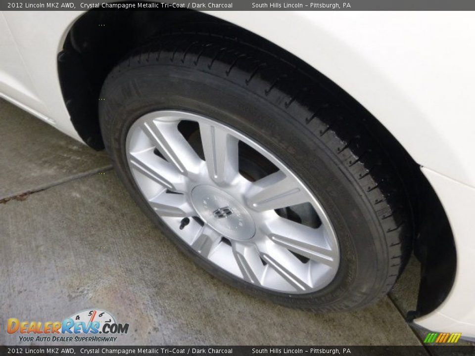 2012 Lincoln MKZ AWD Crystal Champagne Metallic Tri-Coat / Dark Charcoal Photo #9