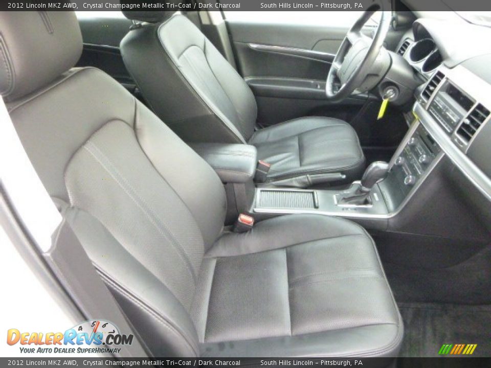 2012 Lincoln MKZ AWD Crystal Champagne Metallic Tri-Coat / Dark Charcoal Photo #10