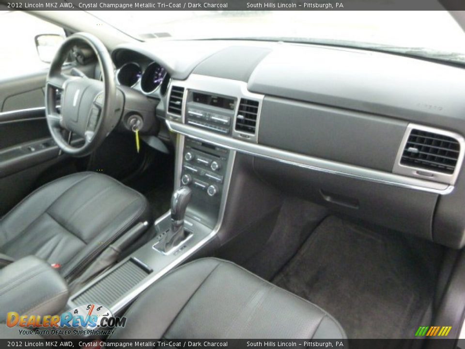 2012 Lincoln MKZ AWD Crystal Champagne Metallic Tri-Coat / Dark Charcoal Photo #11