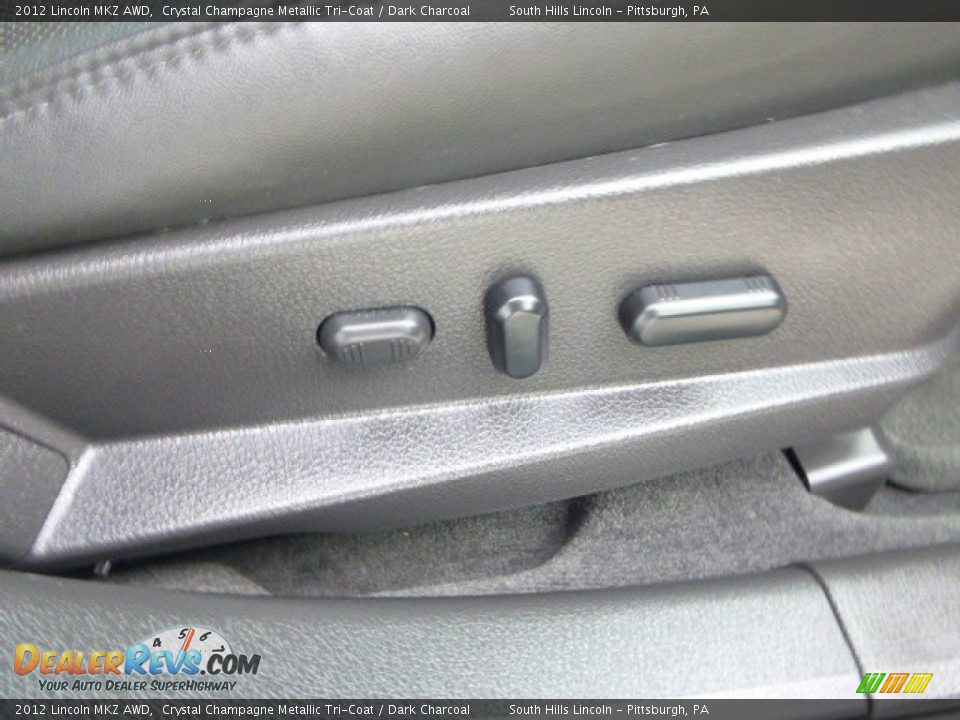 2012 Lincoln MKZ AWD Crystal Champagne Metallic Tri-Coat / Dark Charcoal Photo #12