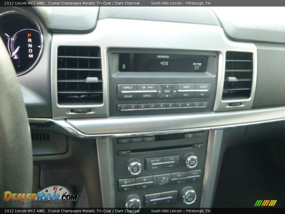 2012 Lincoln MKZ AWD Crystal Champagne Metallic Tri-Coat / Dark Charcoal Photo #23