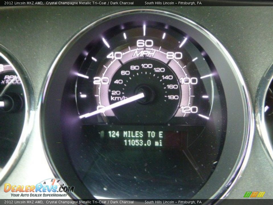 2012 Lincoln MKZ AWD Crystal Champagne Metallic Tri-Coat / Dark Charcoal Photo #25
