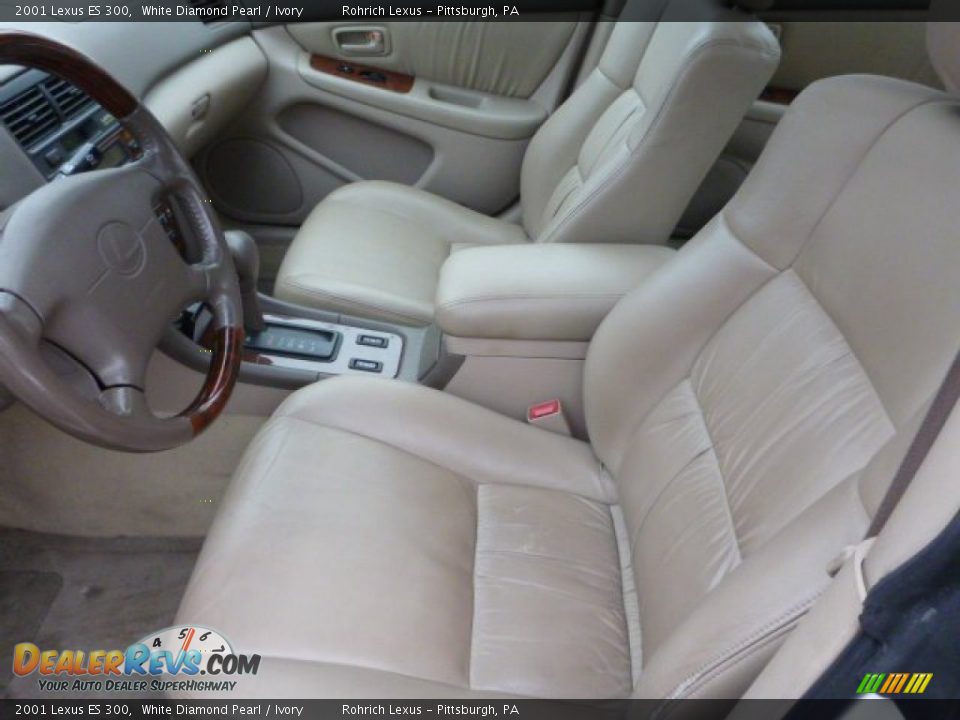 2001 Lexus ES 300 White Diamond Pearl / Ivory Photo #4