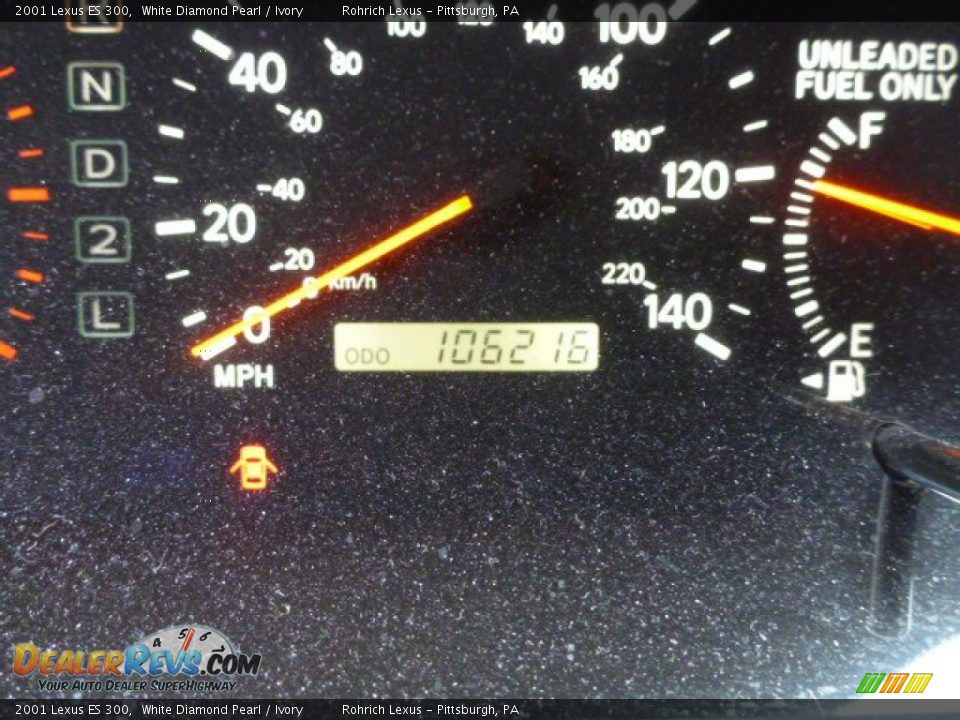 2001 Lexus ES 300 White Diamond Pearl / Ivory Photo #8