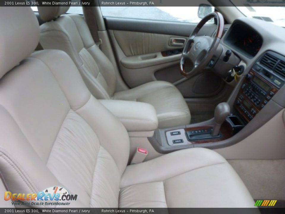 2001 Lexus ES 300 White Diamond Pearl / Ivory Photo #15