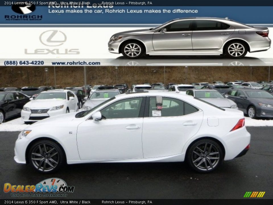 2014 Lexus IS 350 F Sport AWD Ultra White / Black Photo #1