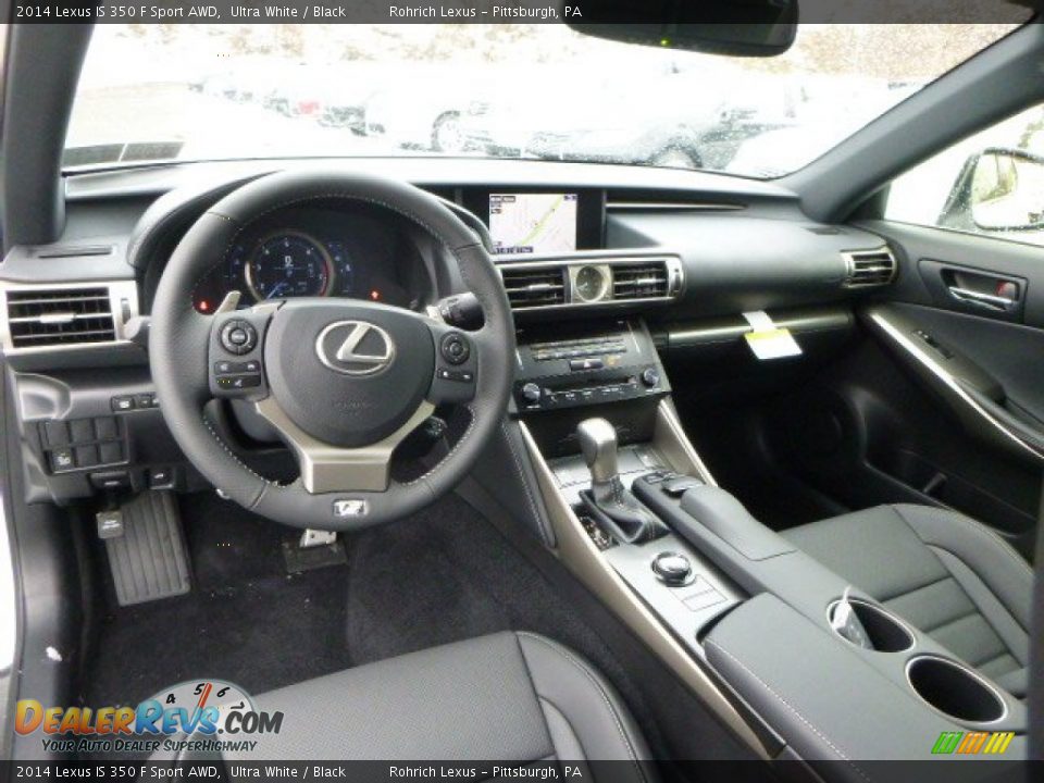 Black Interior - 2014 Lexus IS 350 F Sport AWD Photo #12