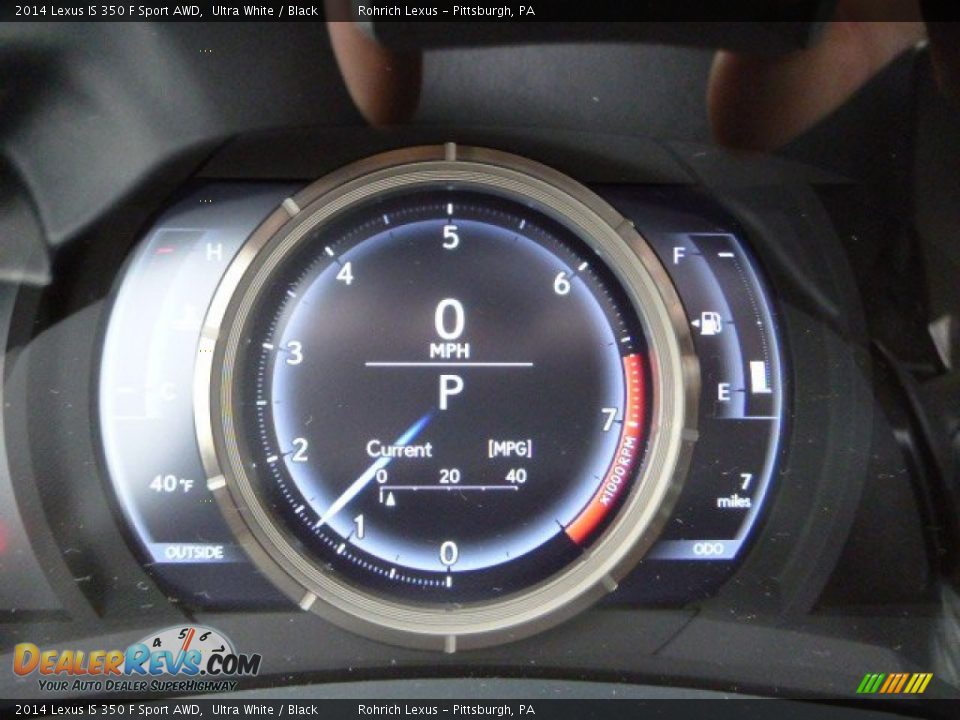 2014 Lexus IS 350 F Sport AWD Ultra White / Black Photo #19