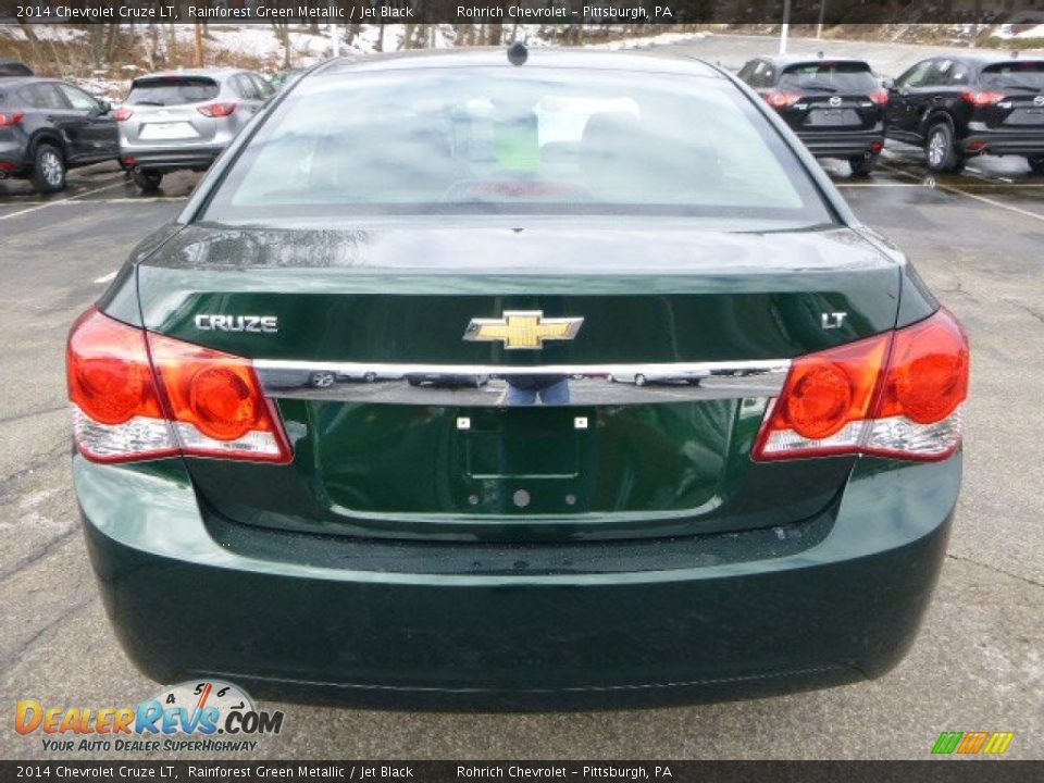2014 Chevrolet Cruze LT Rainforest Green Metallic / Jet Black Photo #4