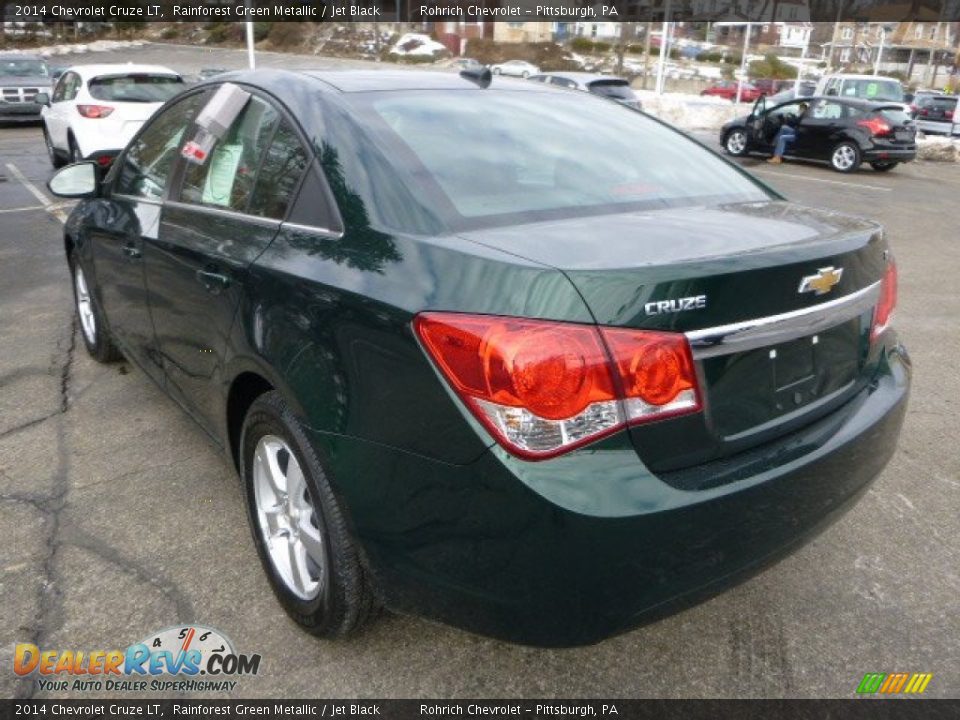 2014 Chevrolet Cruze LT Rainforest Green Metallic / Jet Black Photo #5