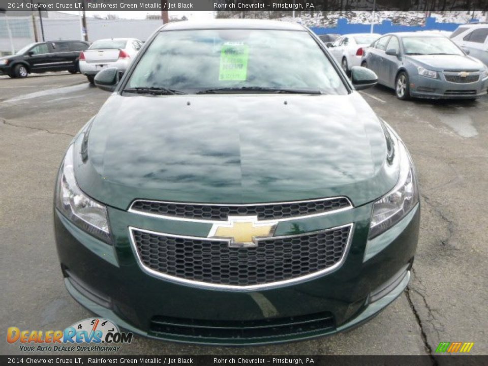 2014 Chevrolet Cruze LT Rainforest Green Metallic / Jet Black Photo #8