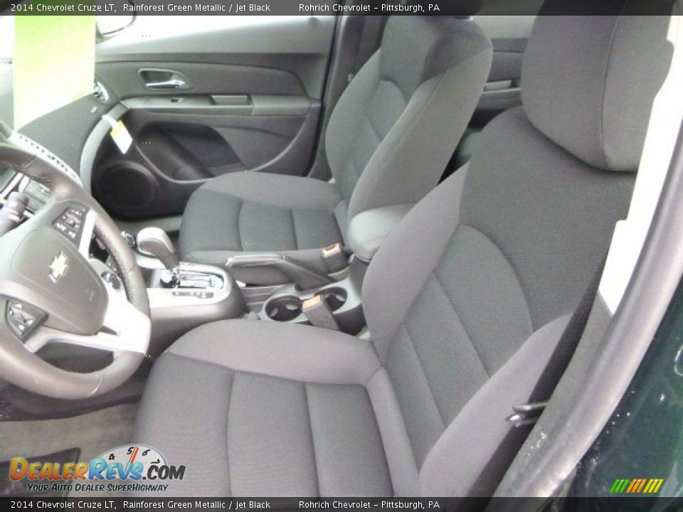 2014 Chevrolet Cruze LT Rainforest Green Metallic / Jet Black Photo #10