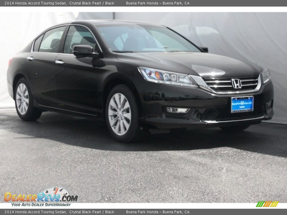 2014 Honda Accord Touring Sedan Crystal Black Pearl / Black Photo #1