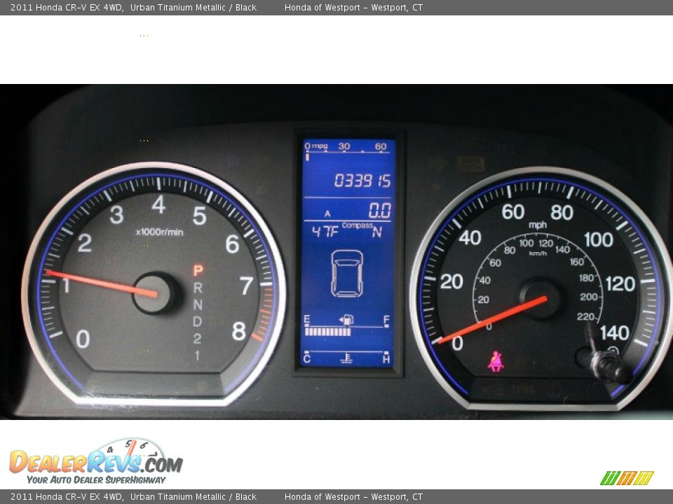 2011 Honda CR-V EX 4WD Urban Titanium Metallic / Black Photo #14