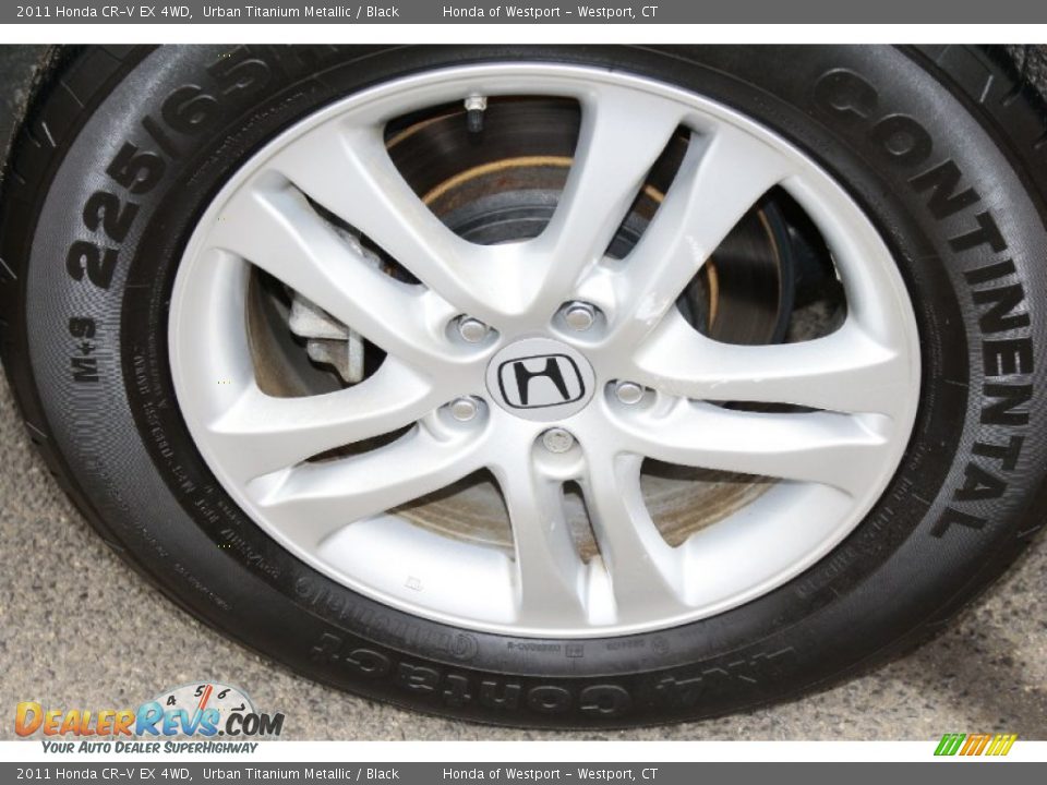2011 Honda CR-V EX 4WD Urban Titanium Metallic / Black Photo #23
