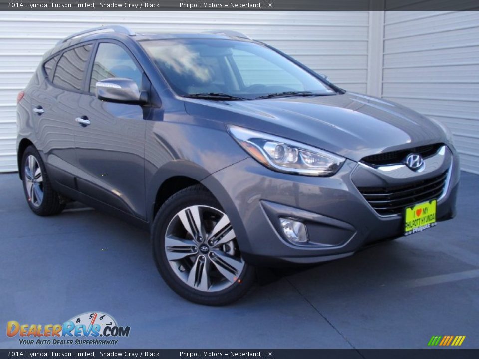 2014 Hyundai Tucson Limited Shadow Gray / Black Photo #1