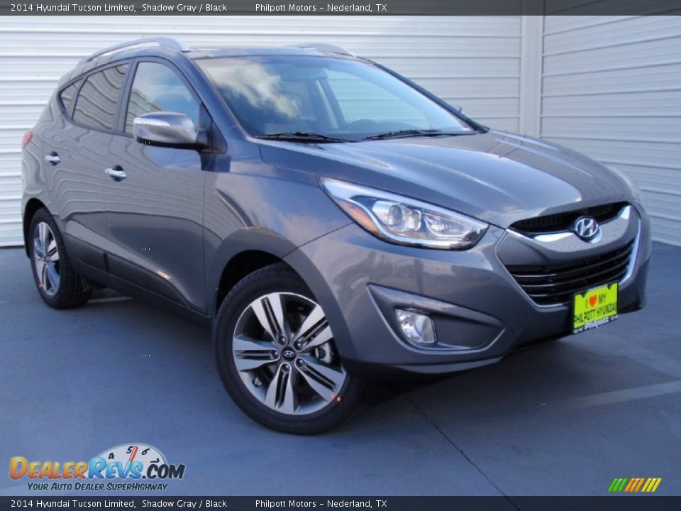 2014 Hyundai Tucson Limited Shadow Gray / Black Photo #2