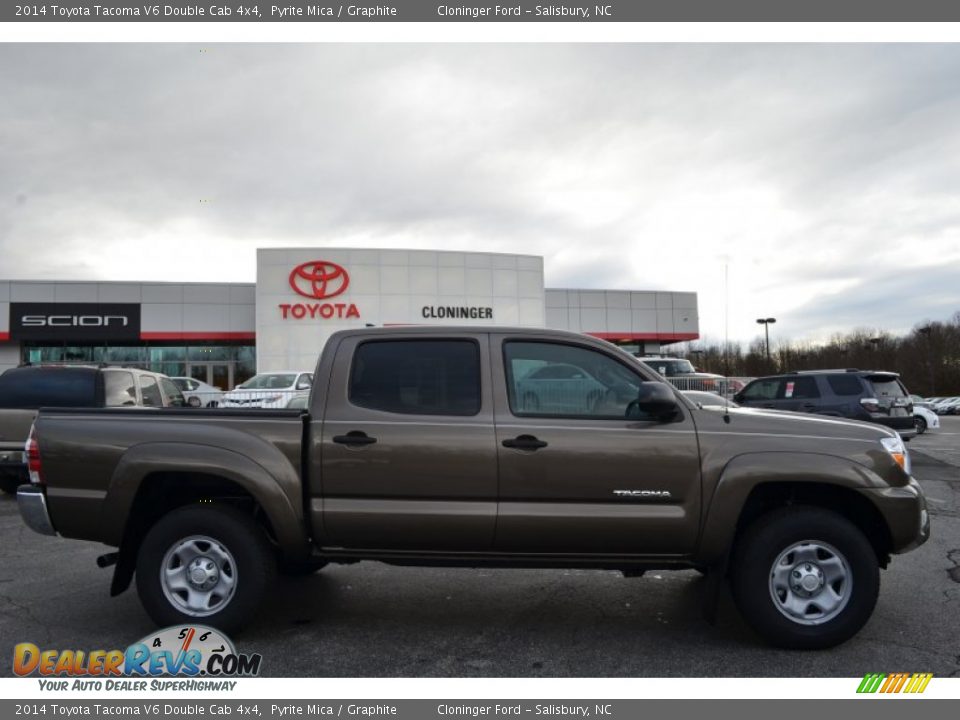2014 Toyota Tacoma V6 Double Cab 4x4 Pyrite Mica / Graphite Photo #2