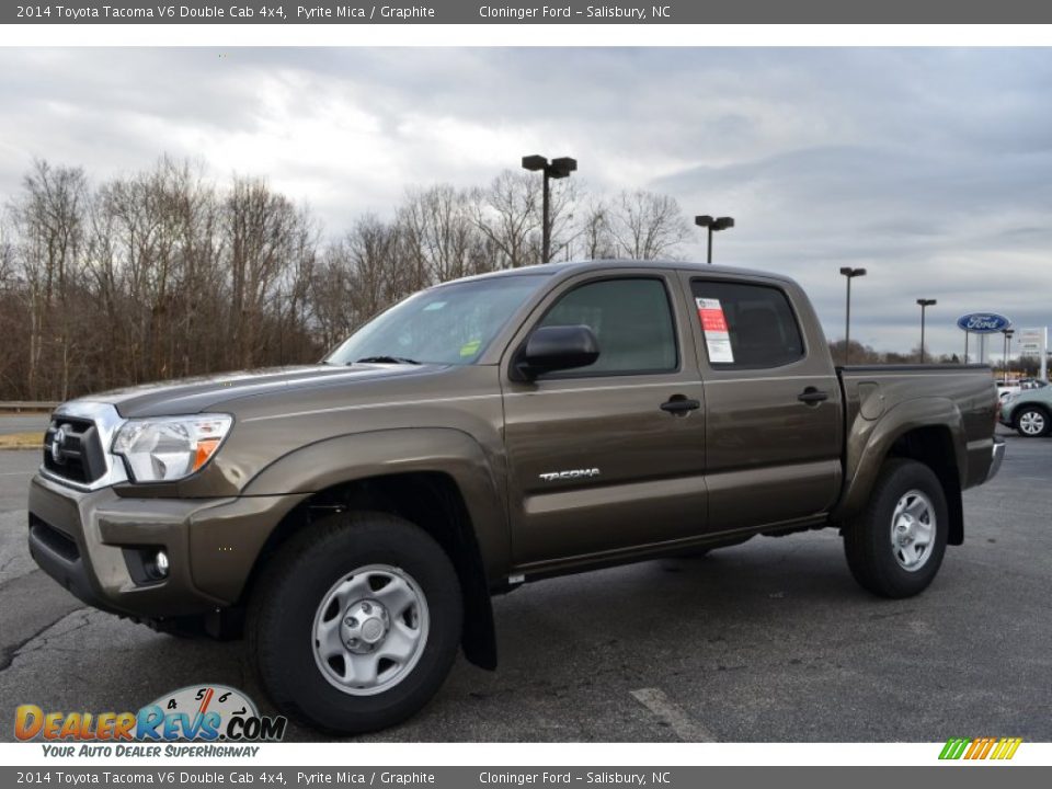 2014 Toyota Tacoma V6 Double Cab 4x4 Pyrite Mica / Graphite Photo #3
