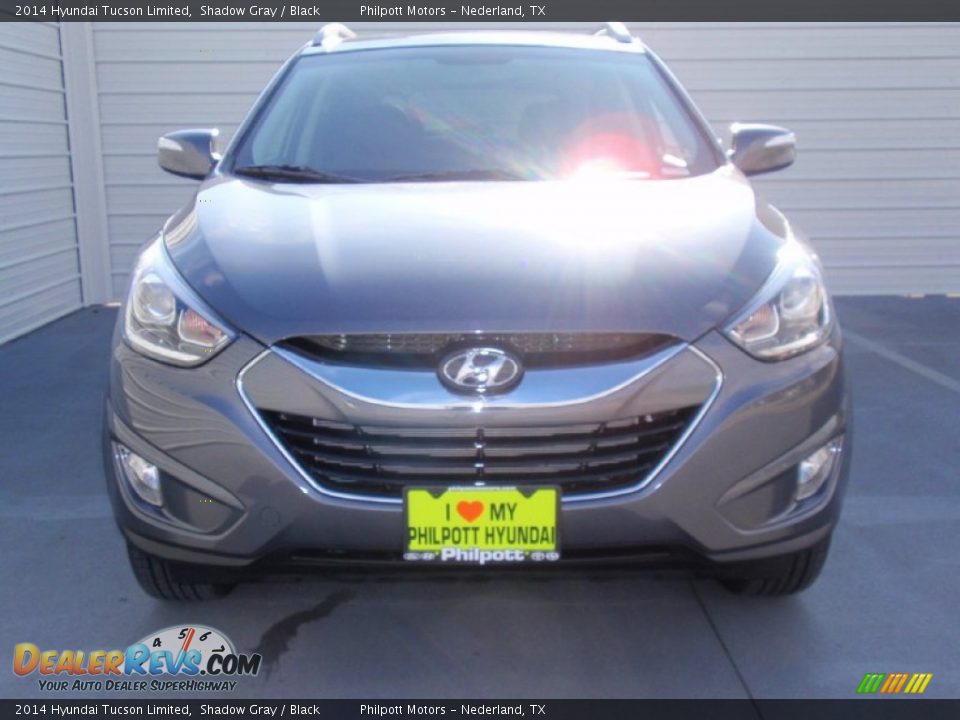 2014 Hyundai Tucson Limited Shadow Gray / Black Photo #8