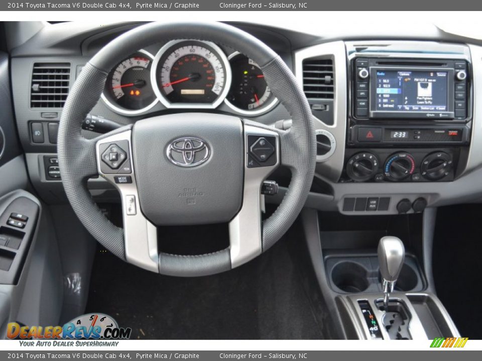 2014 Toyota Tacoma V6 Double Cab 4x4 Pyrite Mica / Graphite Photo #11