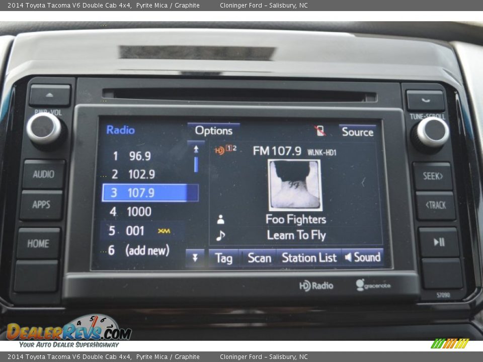 2014 Toyota Tacoma V6 Double Cab 4x4 Pyrite Mica / Graphite Photo #12