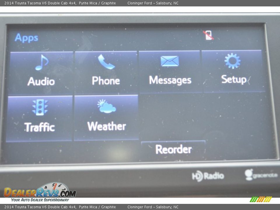 2014 Toyota Tacoma V6 Double Cab 4x4 Pyrite Mica / Graphite Photo #13