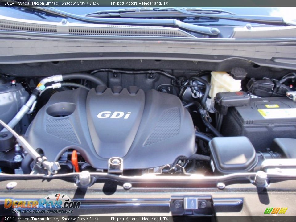 2014 Hyundai Tucson Limited Shadow Gray / Black Photo #16